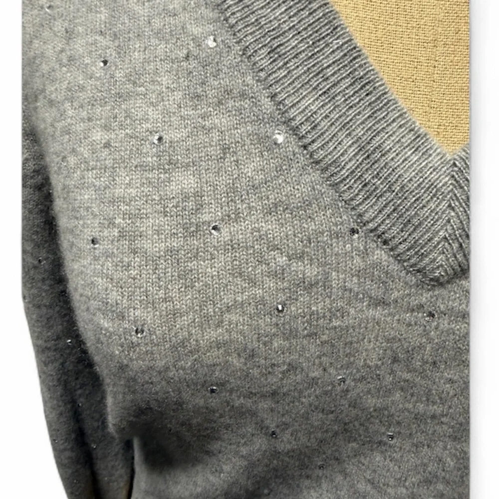 Kinross Rhinestone Cashmere Sweater - Picture 3 of 6